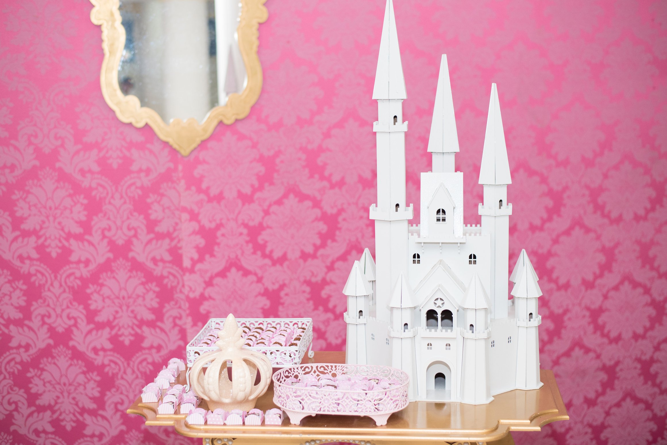 Birthday Table Decorated Princess Theme